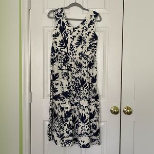 Magaschoni Floral Midi Linen dress 4